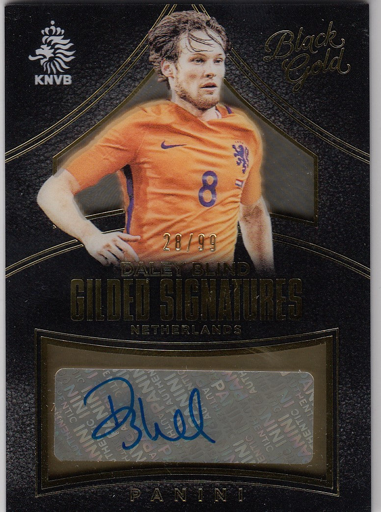 GS-DB. DALEY BLIND - NETHERLANDS - BLACK GOLD GILDED SIGNATURES - #/99