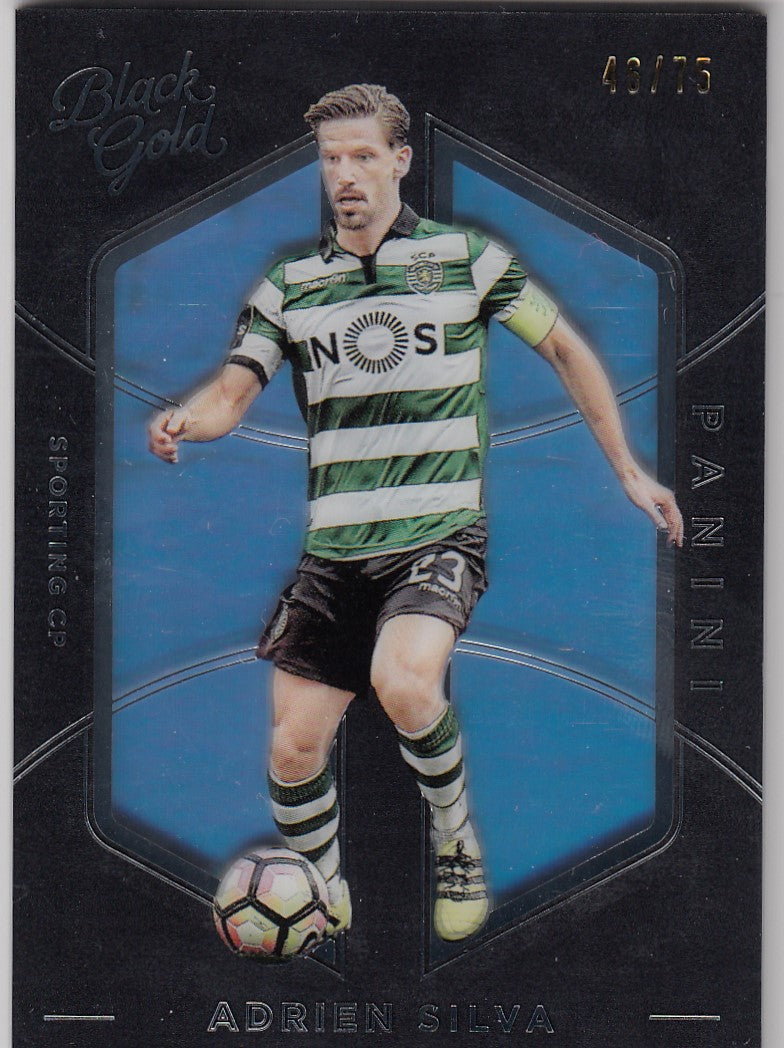056. ADRIEN SILVA - SPORTING CP - BLACK GOLD SILVER - #/75