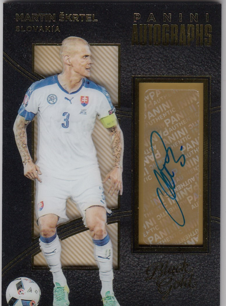 A-MSK. MARTIN SKRTEL - SLOVAKIA - BLACK GOLD AUTOGRAPHS