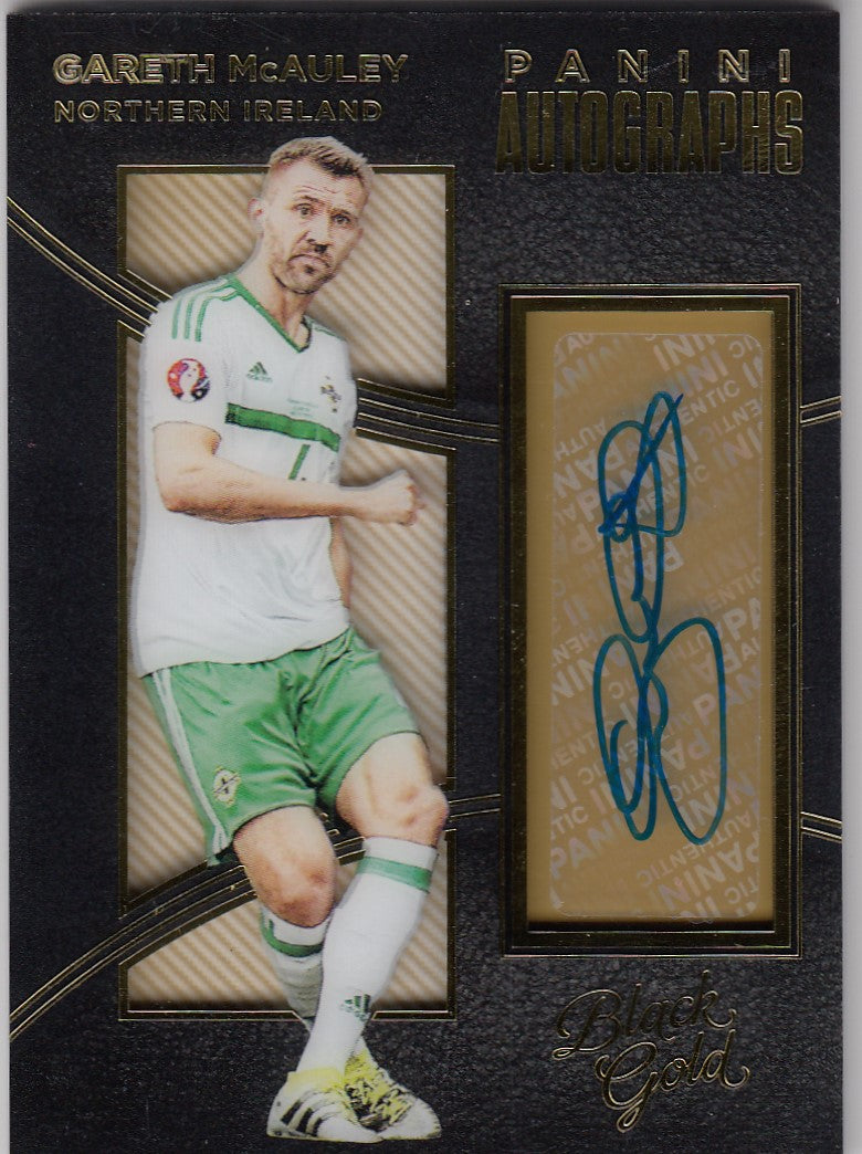 A-GMA. GARETH MCAULEY - NORTHERN IRELAND - BLACK GOLD AUTOGRAPHS