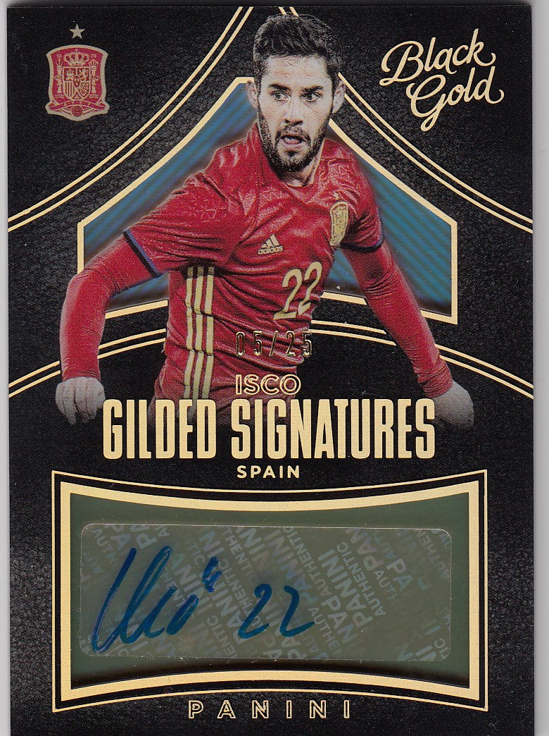 GS-I. ISCO - SPAIN- BLACK GOLD GILDED SIGNATURES HOLO GOLD - #/25