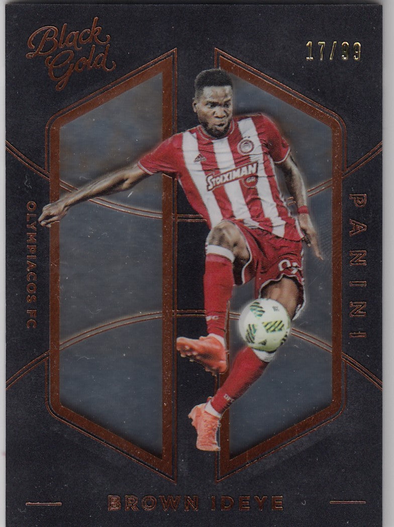 011. BROWN IDEYE - OLYMPIACOS FC - BLACK GOLD BRONZE - #/99