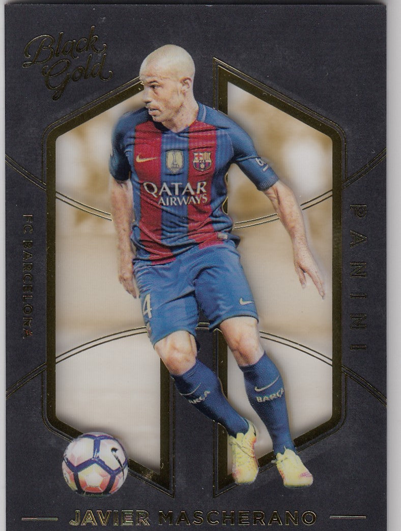 078. JAVIER MASCHERANO - FC BARCELONA - BLACK GOLD BASE
