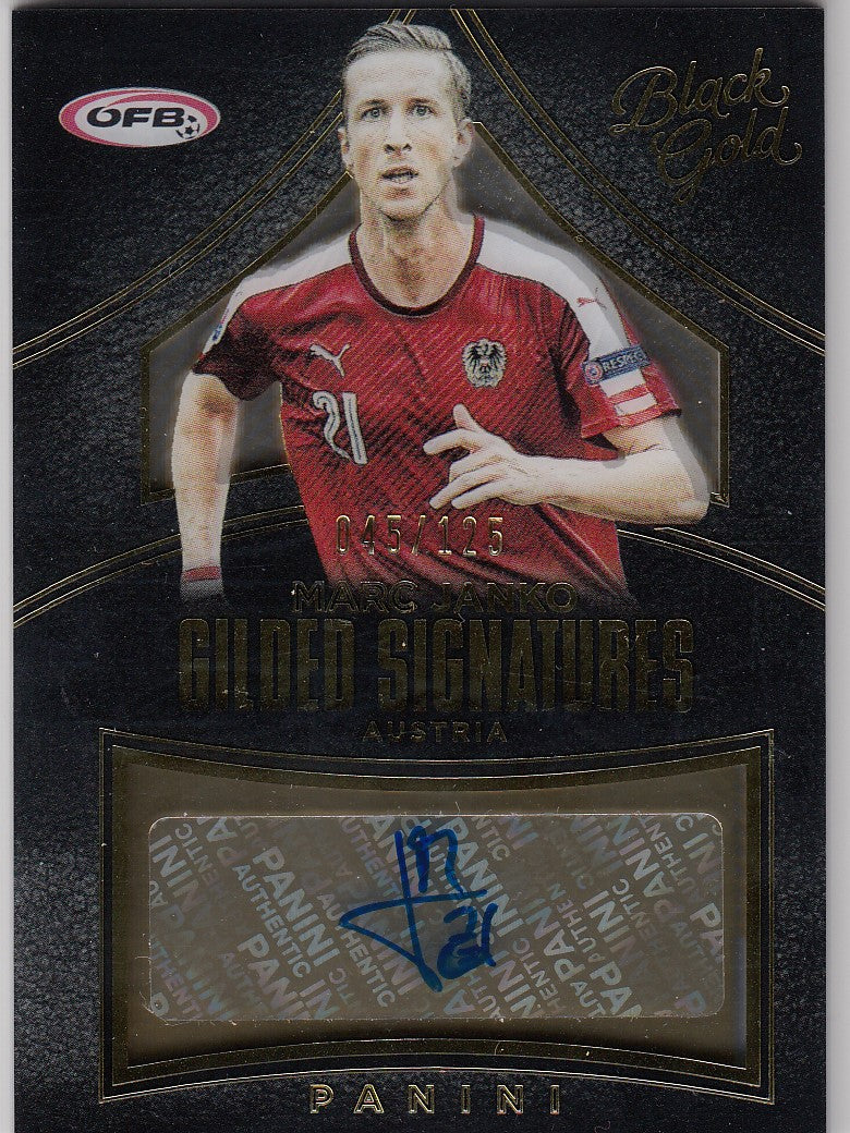 GS-MJ. MARC JANKO - AUSTRIA - BLACK GOLD GILDED SIGNATURES - #/125