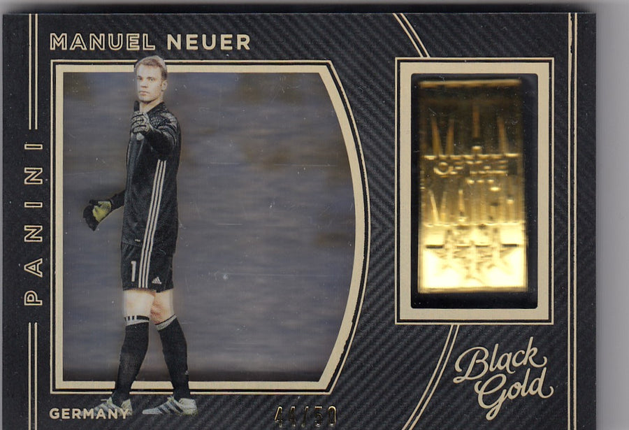 MM-MN. MANUEL NEUER - GERMANY - BLACK GOLD MAN OF THE MATCH MEDALLIONS HOLO GOLD - #/50