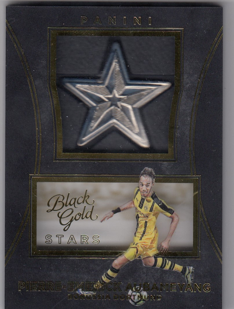 S-PEA. PIERRE-EMERICK AUBAMEYANG - BORUSSIA DORTMUND - BLACK GOLD STARS MEDALLION