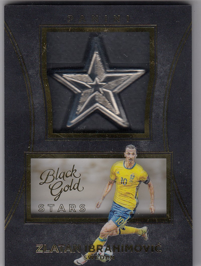 S-ZI. ZLATAN IBRAHIMOVIC - SWEDEN - BLACK GOLD STARS MEDALLION