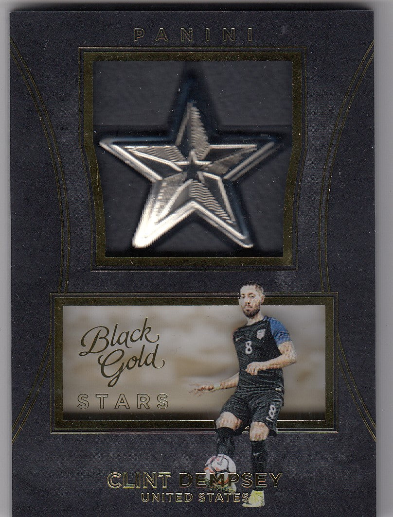 S-CD. CLINT DEMPSEY - UNITED STATES - BLACK GOLD STARS MEDALLION