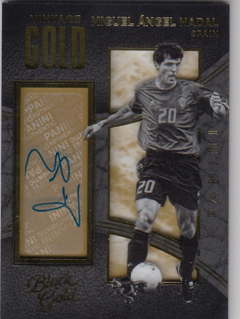 VG-MAN. MIGUEL ÀNGEL NADAL - SPAIN - BLACK GOLD VINTAGE GOLD AUTOGRAPHS