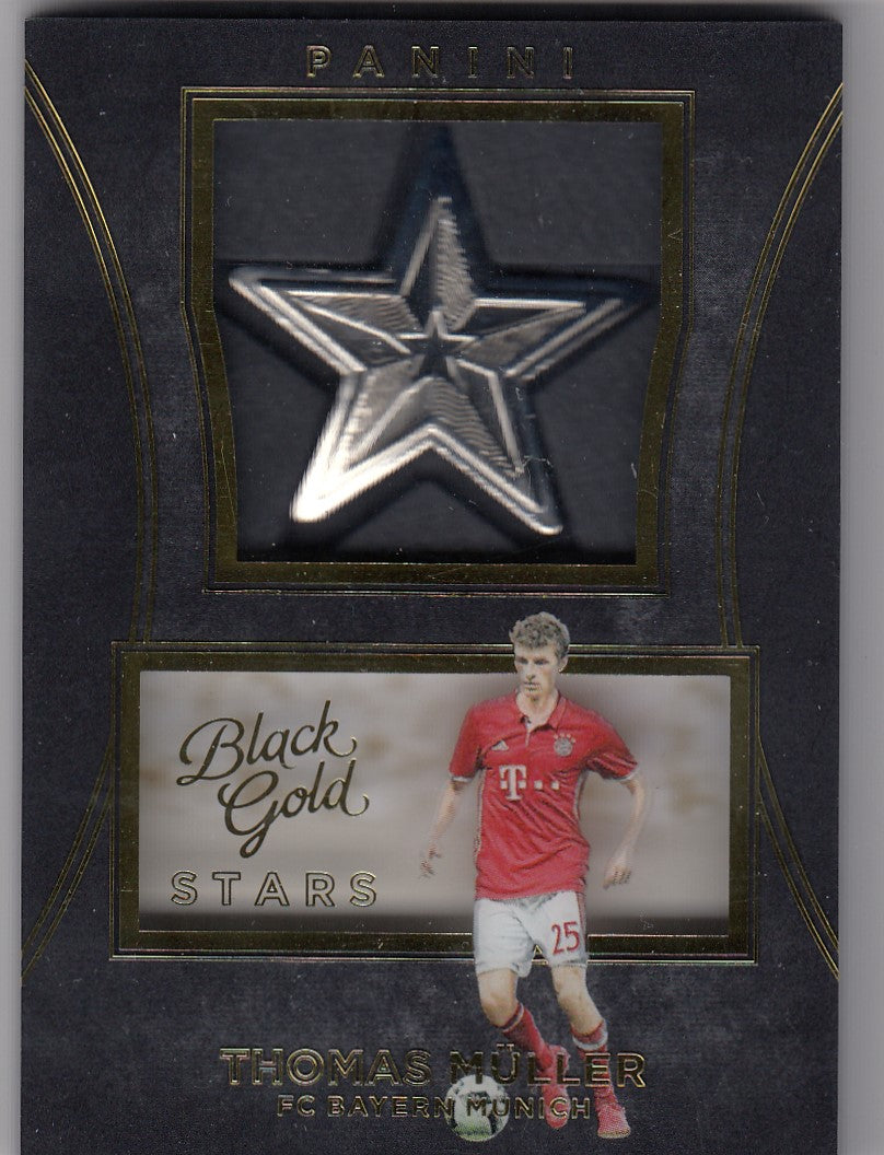 S-TM. THOMAS MULLER - FC BAYERN MUNICH - BLACK GOLD STARS MEDALLION