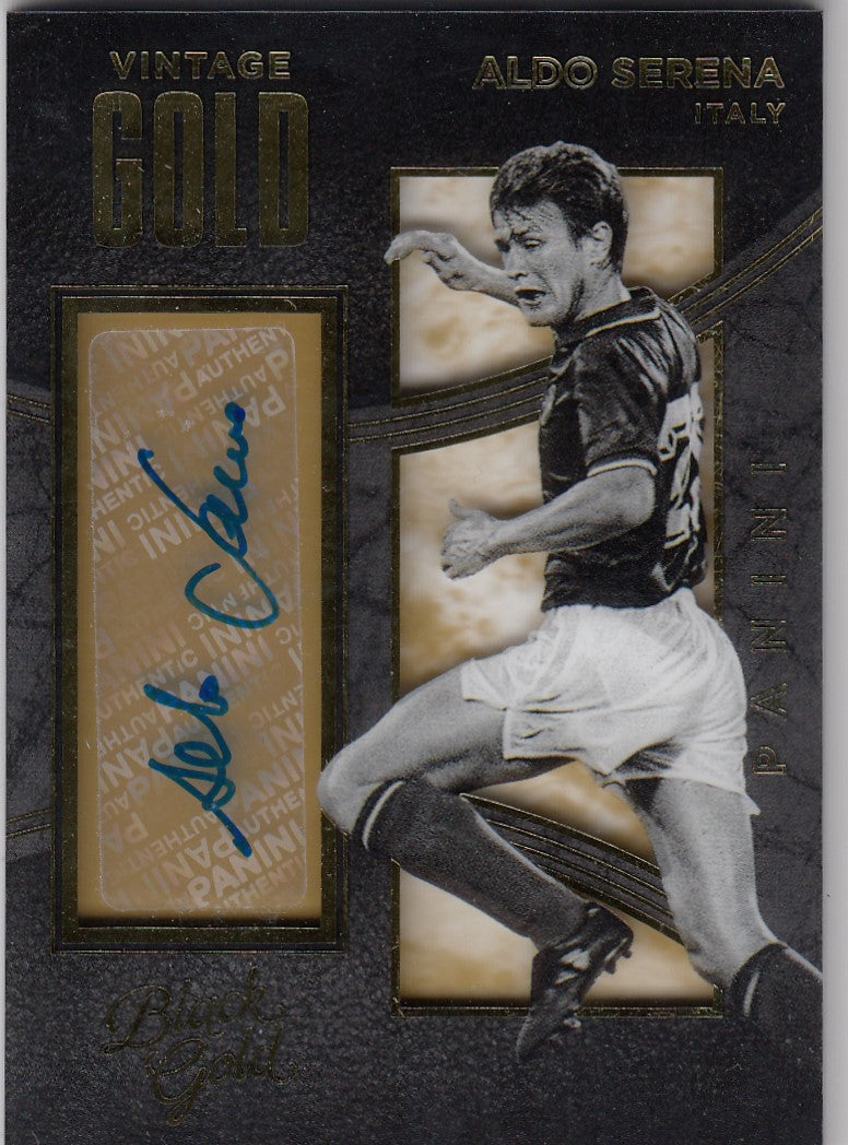 VG-ASE. ALDO SERENA - ITALY - BLACK GOLD VINTAGE GOLD AUTOGRAPHS