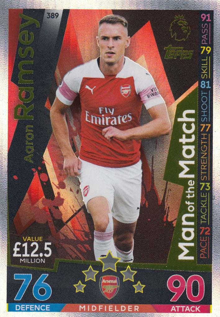389. AARON RAMSEY - ARSENAL - MAN OF THE MATCH