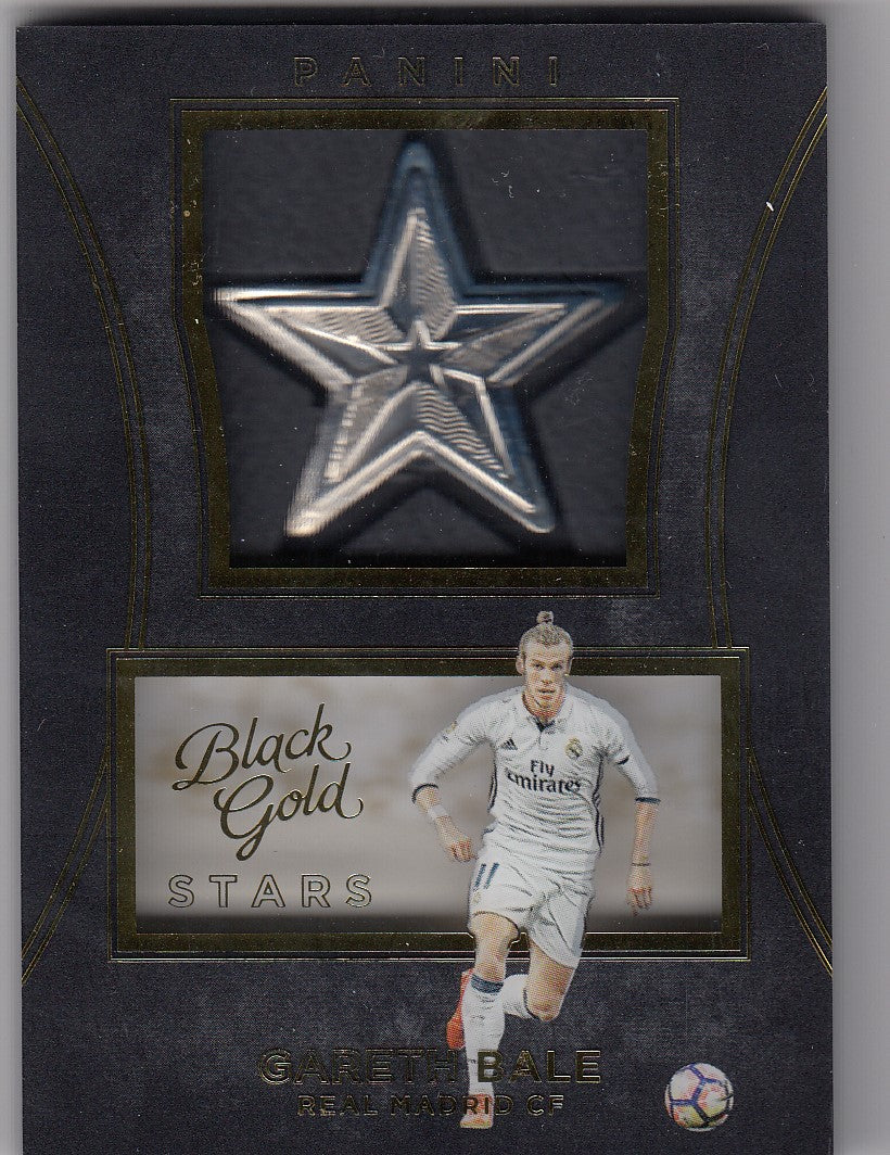 S-GB. GARETH BALE - REAL MADRID CF - BLACK GOLD STARS MEDALLION