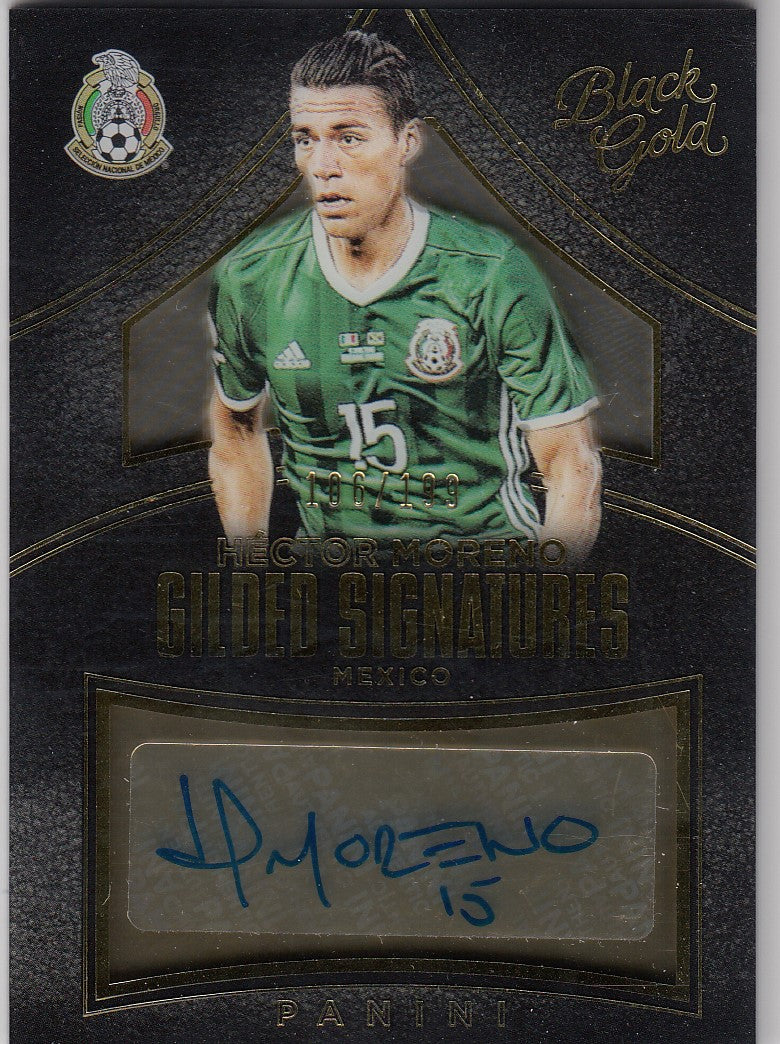 GS-HM. HÈCTOR MORENO - MEXICO - BLACK GOLD GILDED SIGNATURES - #/199