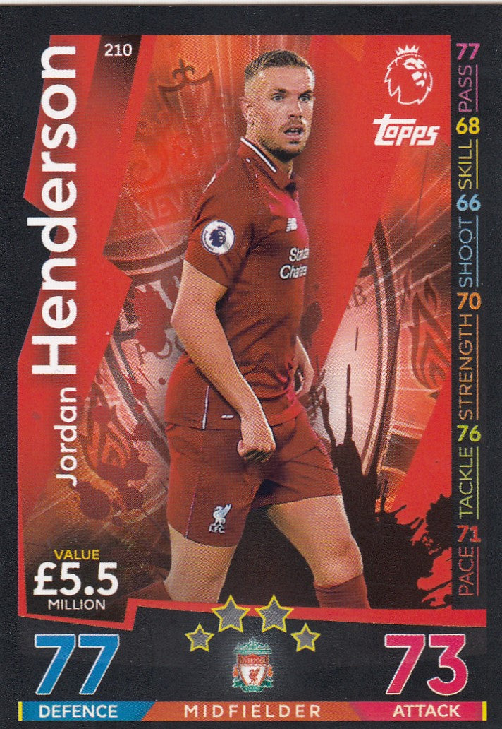 210. JORDAN HENDERSON - LIVERPOOL