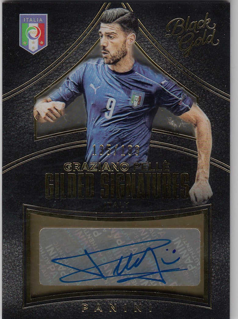 GS-GPE. GRAZIANO PELLÈ - ITALY - BLACK GOLD GILDED SIGNATURES - #/199