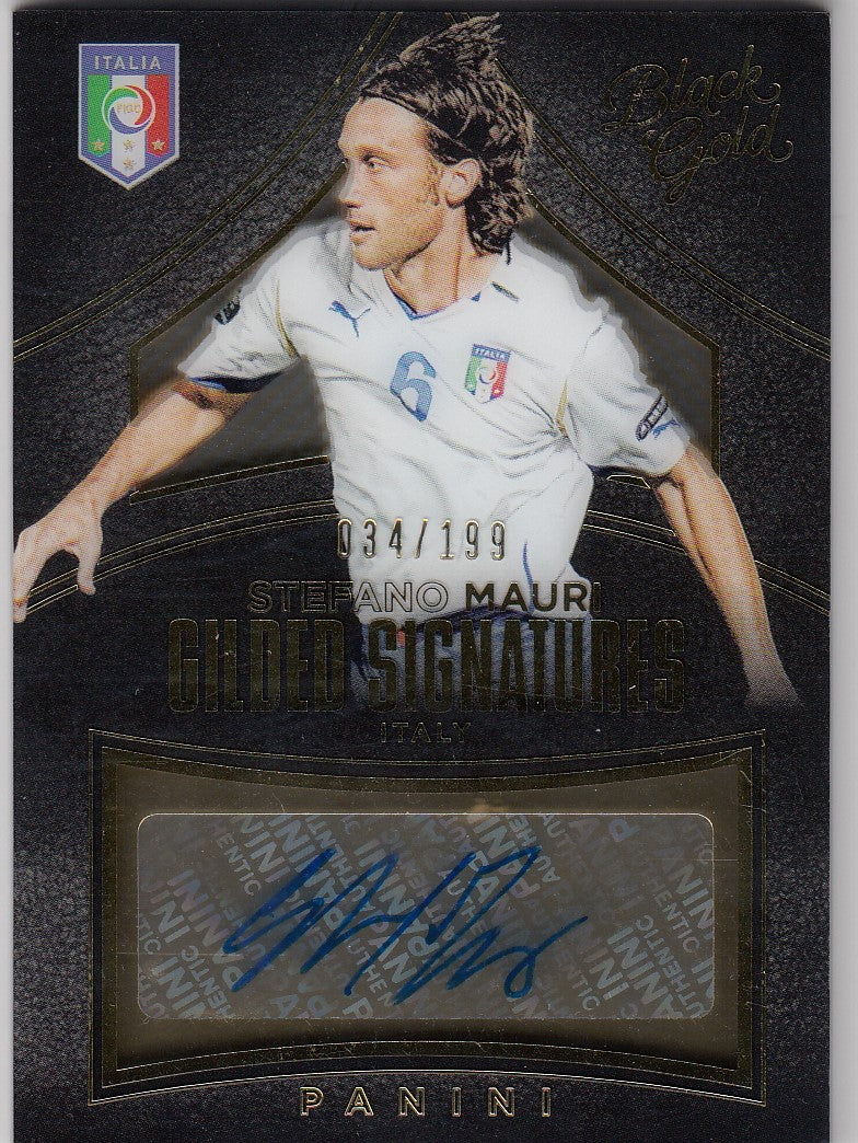 GS-SMA. STEFANO MAURI - ITALY - BLACK GOLD GILDED SIGNATURES - #/199