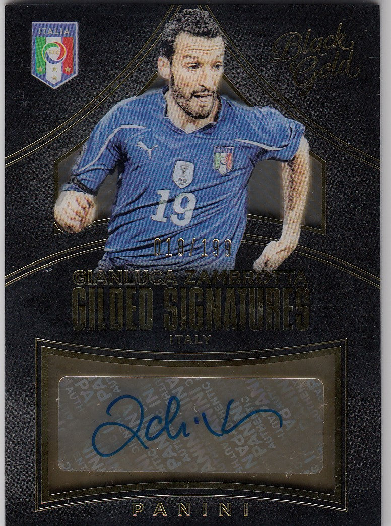 GS-GZ. GIANLUCA ZAMBROTTA - ITALY - BLACK GOLD GILDED SIGNATURES - #/199
