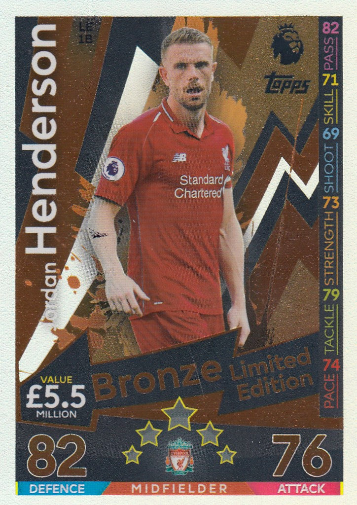 LE-1B. JORDAN HENDERSON - LIVERPOOL - LIMITED EDITION BRONZE