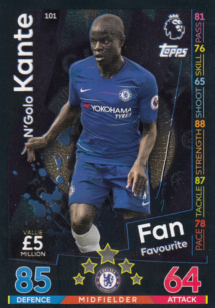 101. N’GOLO KANTE - CHELSEA - FANS FAVOURITE