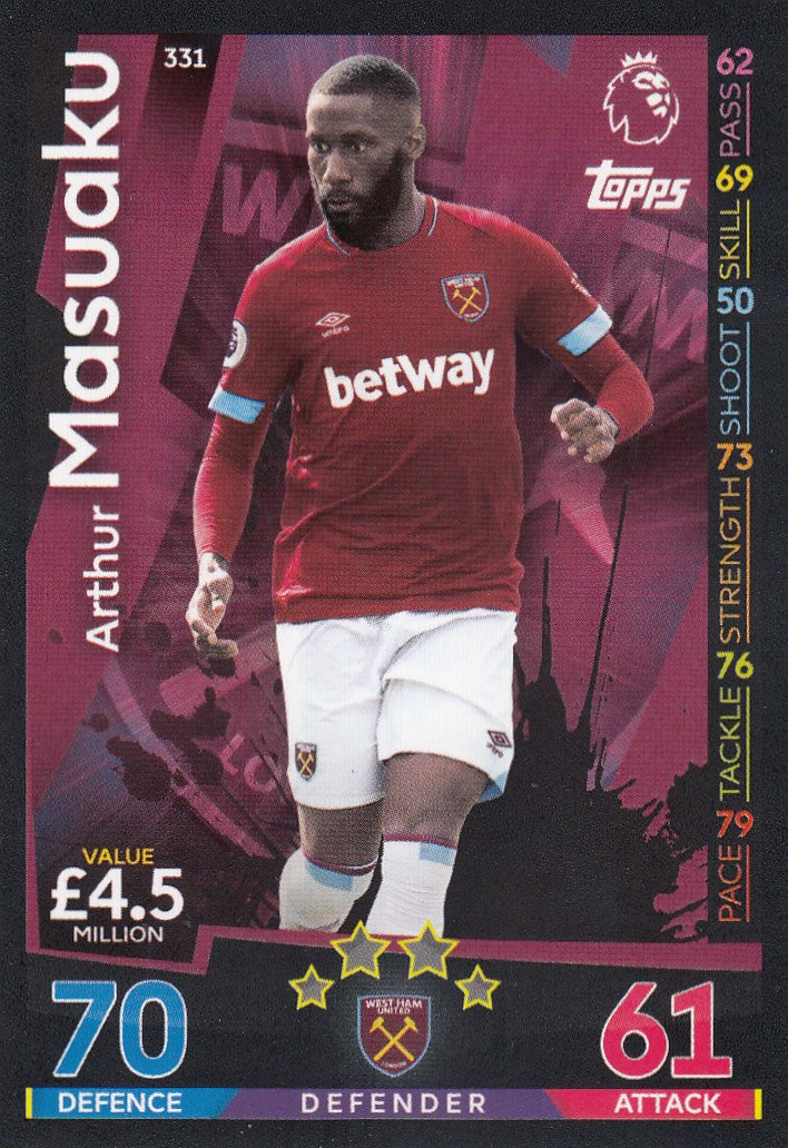 331. ARTHUR MASUAKU - WEST HAM UNITED
