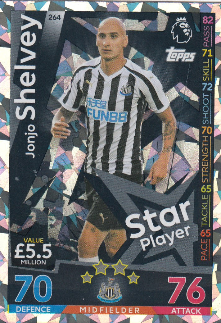 264. JONJO SHELVEY - NEWCASTLE UNITED - STAR PLAYER
