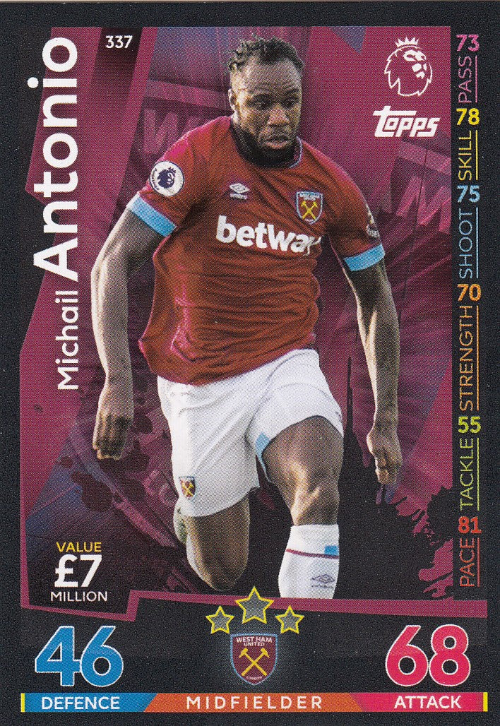 337. MICHAIL ANTONIO - WEST HAM UNITED
