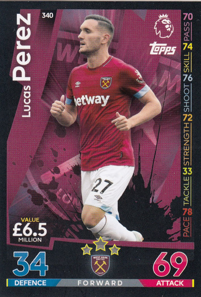 340. LUCAS PEREZ - WEST HAM UNITED