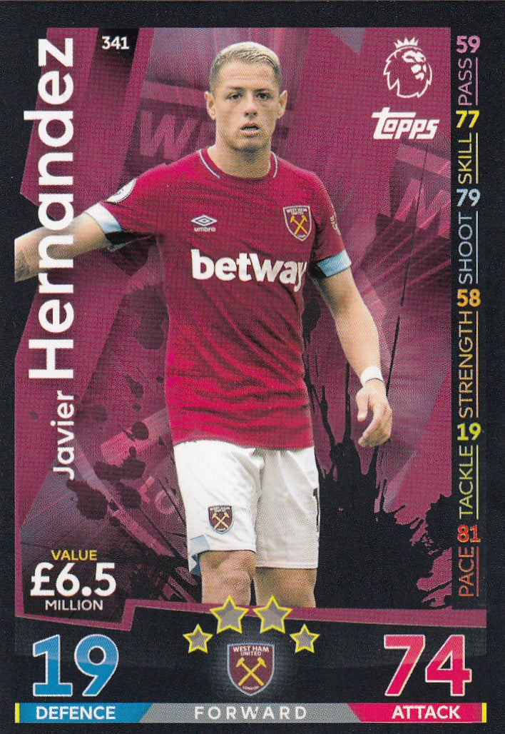 341. HAVIER HERNANDEZ - WEST HAM UNITED