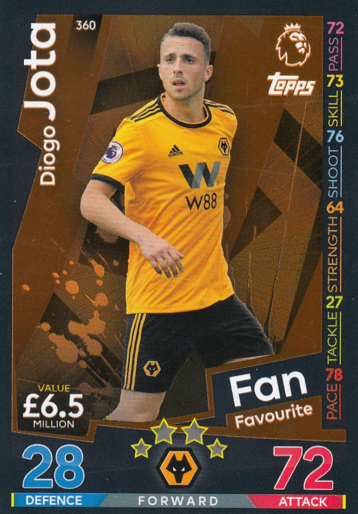 360. DIOGO JOTA - WOLVERHAMPTON WANDERERS - FANS FAVOURITE