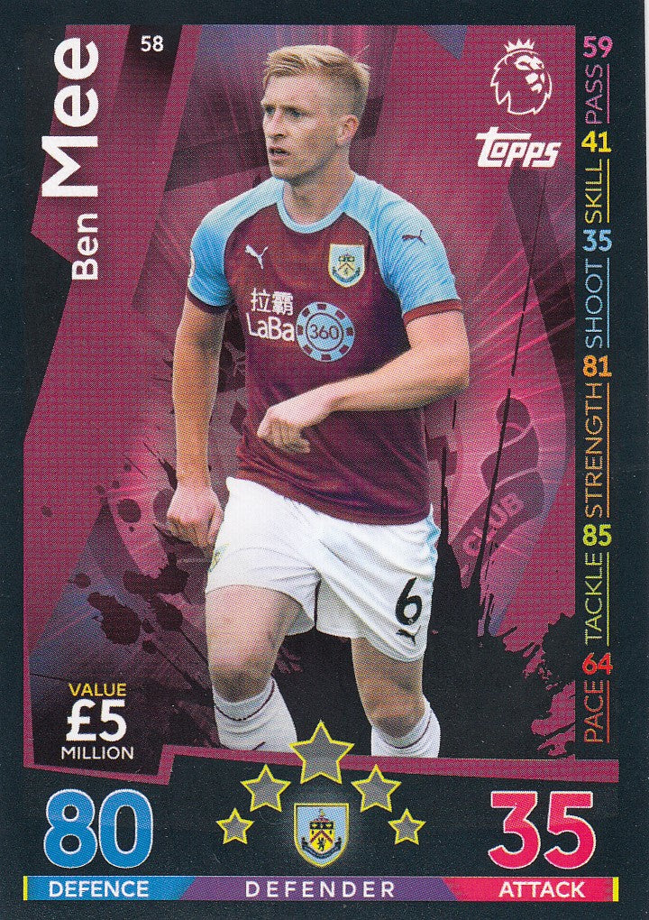 058. BEN MEE - BURNLEY