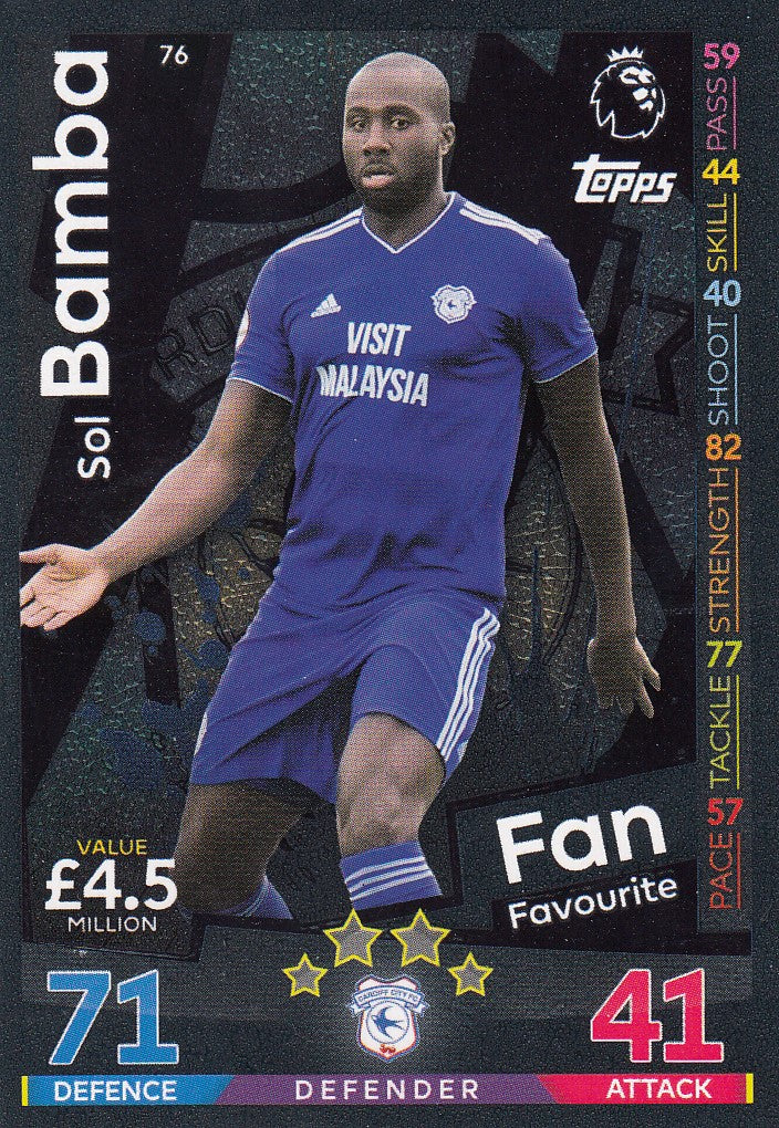 076. SOL BAMBA - CARDIFF CITY - FANS FAVOURITE