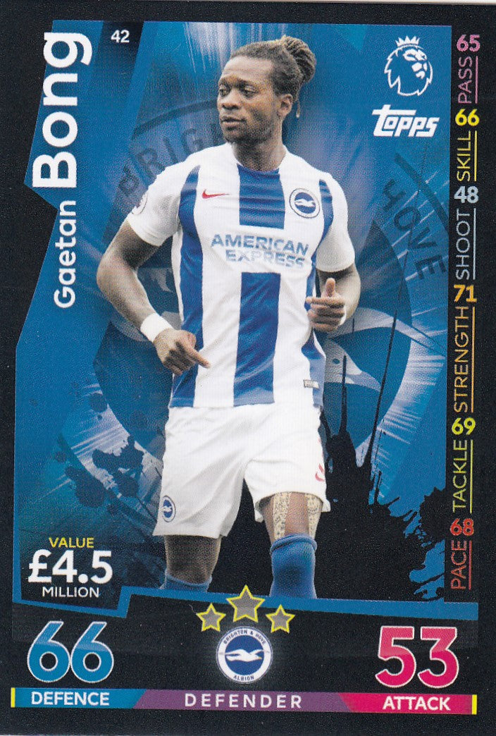 042. GAETAN BONG - BRIGHTON & HOVE ALBION