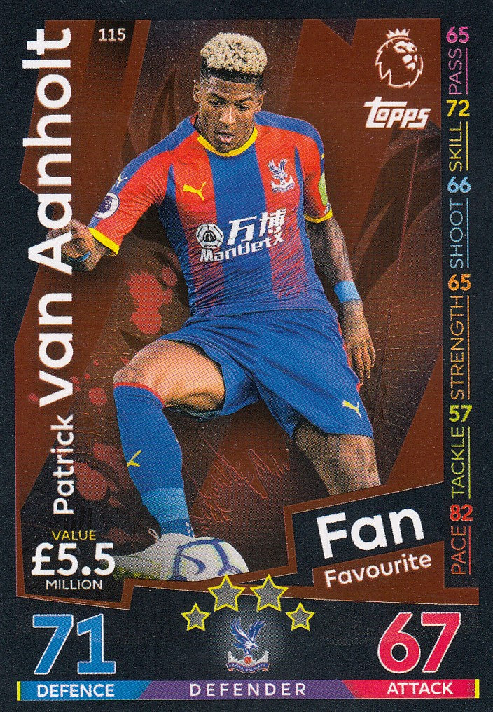 115. PATRICK VAN AANHOLT - CRYSTAL PALACE - FANS FAVOURITE