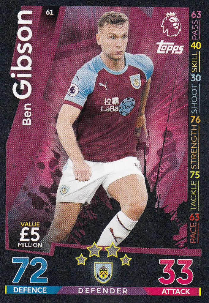 061. BEN GIBSON - BURNLEY