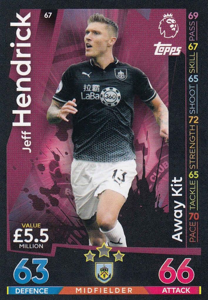 067. JEFF HENDRICK - BURNLEY