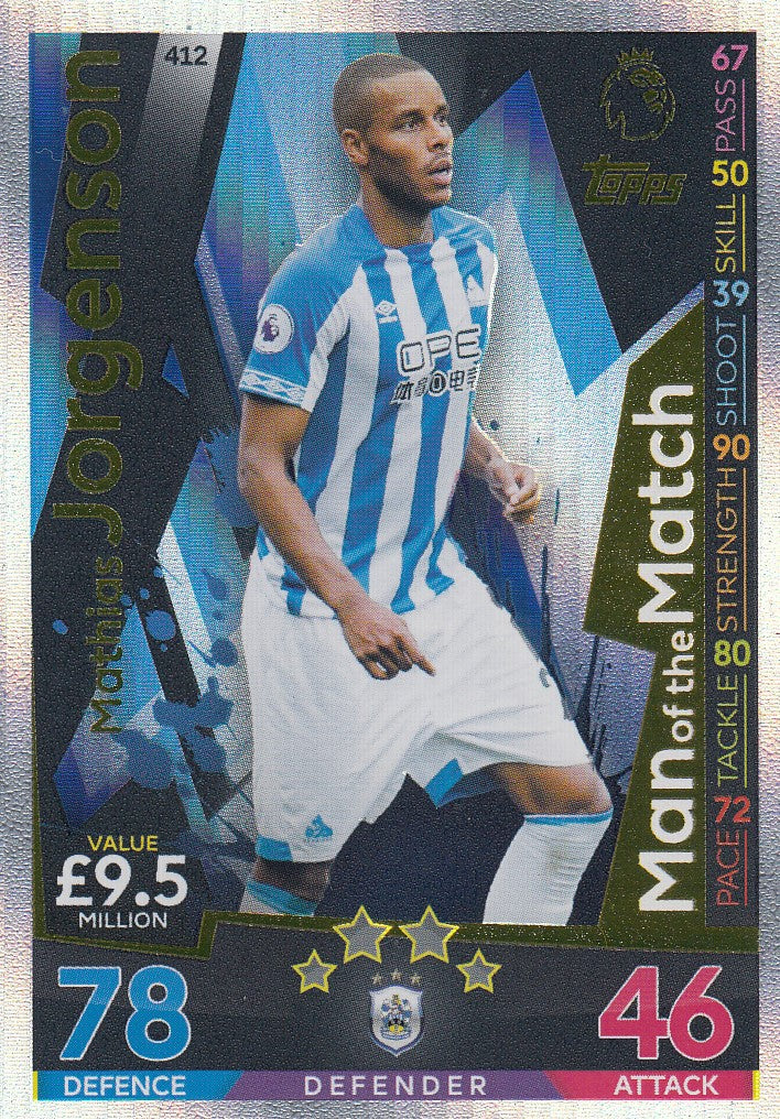 412. MATHIAS JORGENSON - HUDDERSFIELD - MAN OF THE MATCH