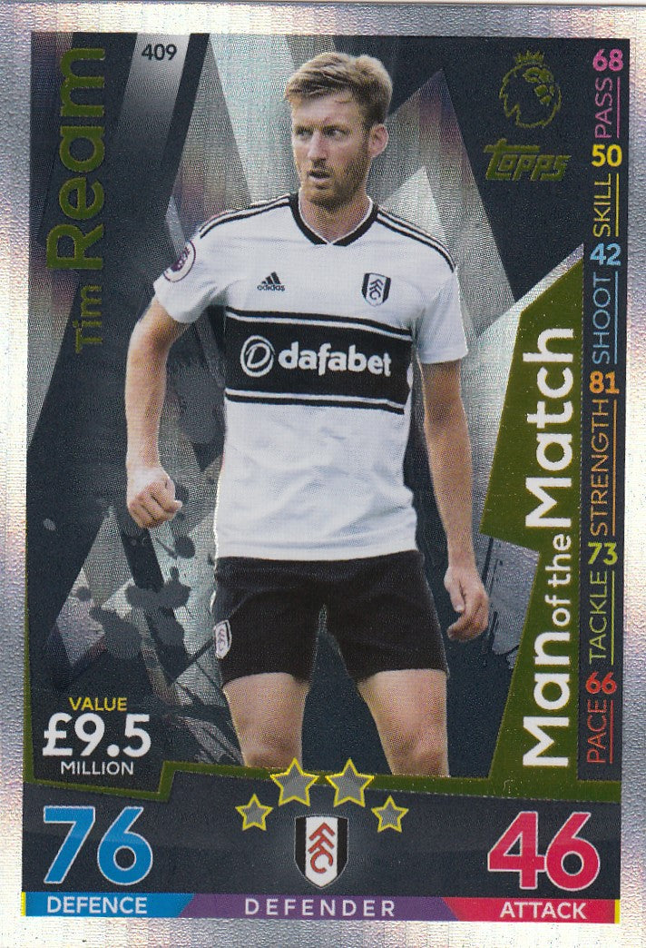 409. TIM REAM - FULHAM - MAN OF THE MATCH