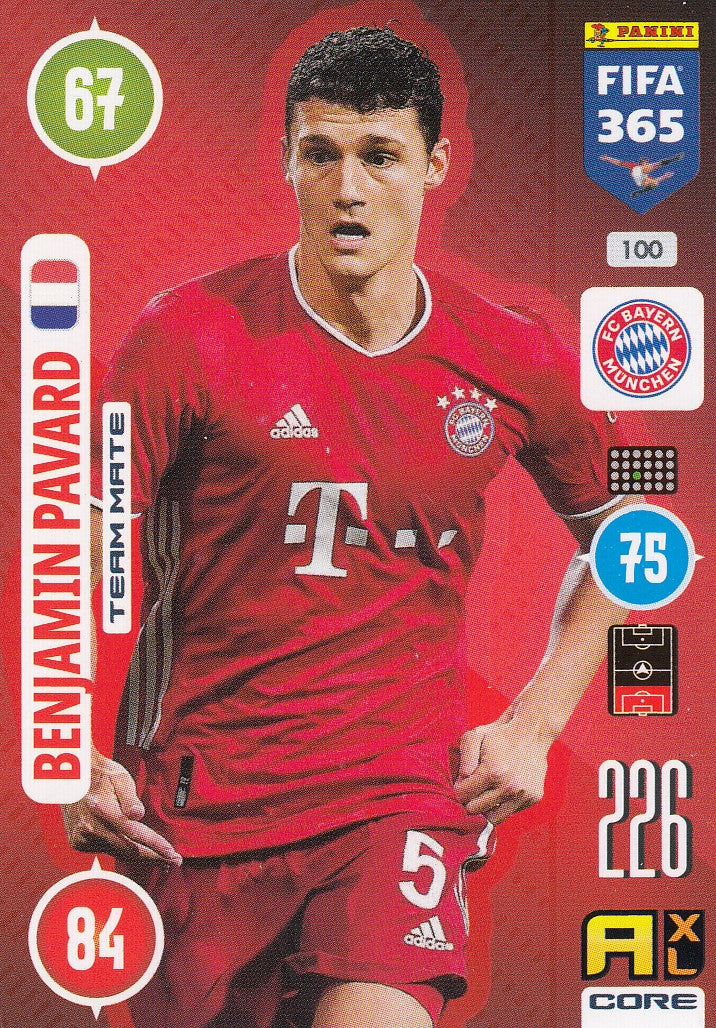 100. BENJAMIN PAVARD - BAYERN MUNCHEN - TEAM MATE