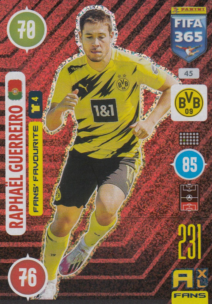 045. RAPHAEL GUERREIRO - BORUSSIA DORTMUND - FAN`S FAVORITE