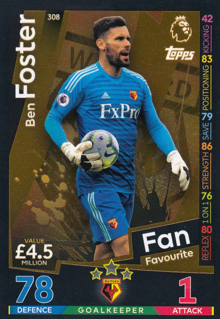 308. BEN FOSTER - WATFORD - FANS FAVOURITE