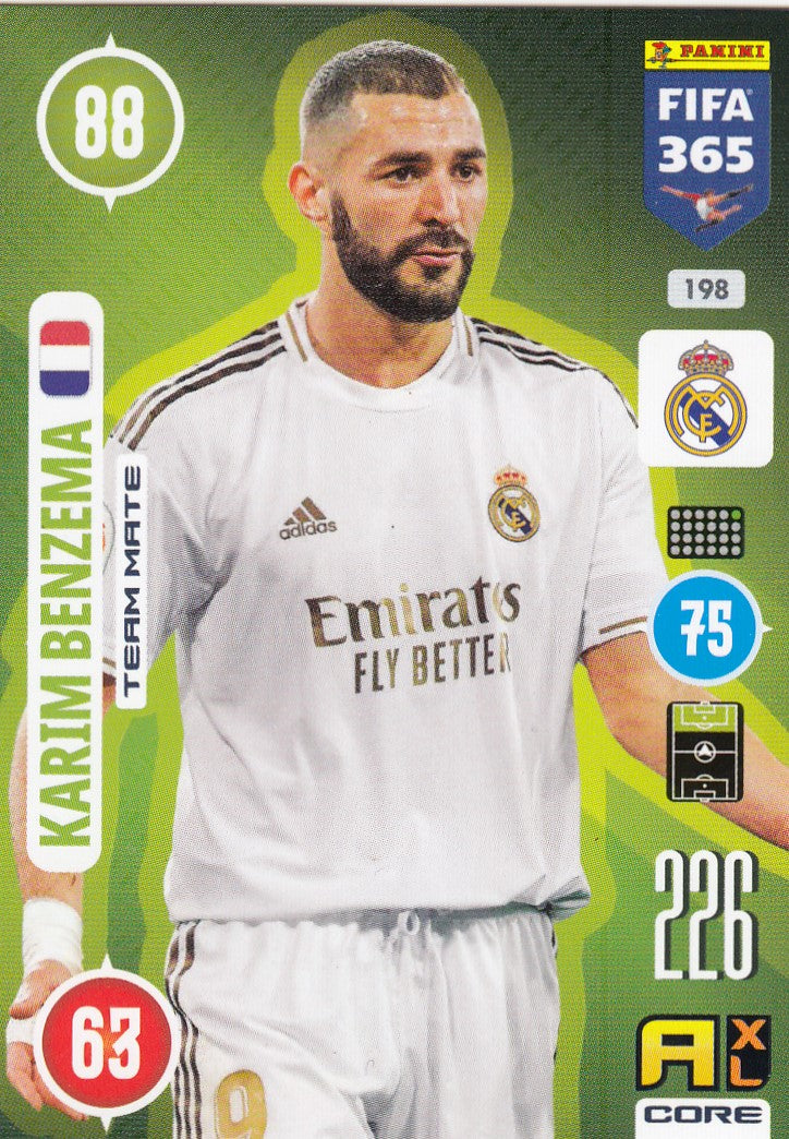 198. KARIM BENZEMA - REAL MADRID - TEAM MATE