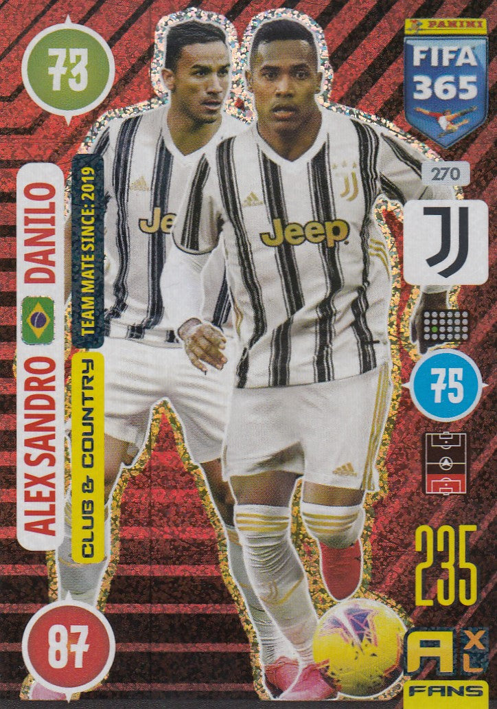 270. ALEX SANDRO, DANILO - JUVENTUS - CLUB & COUNTRY