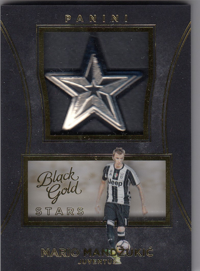S-MM. MARIO MANDZUKIC - JUVENTUS - BLACK GOLD STARS MEDALLION