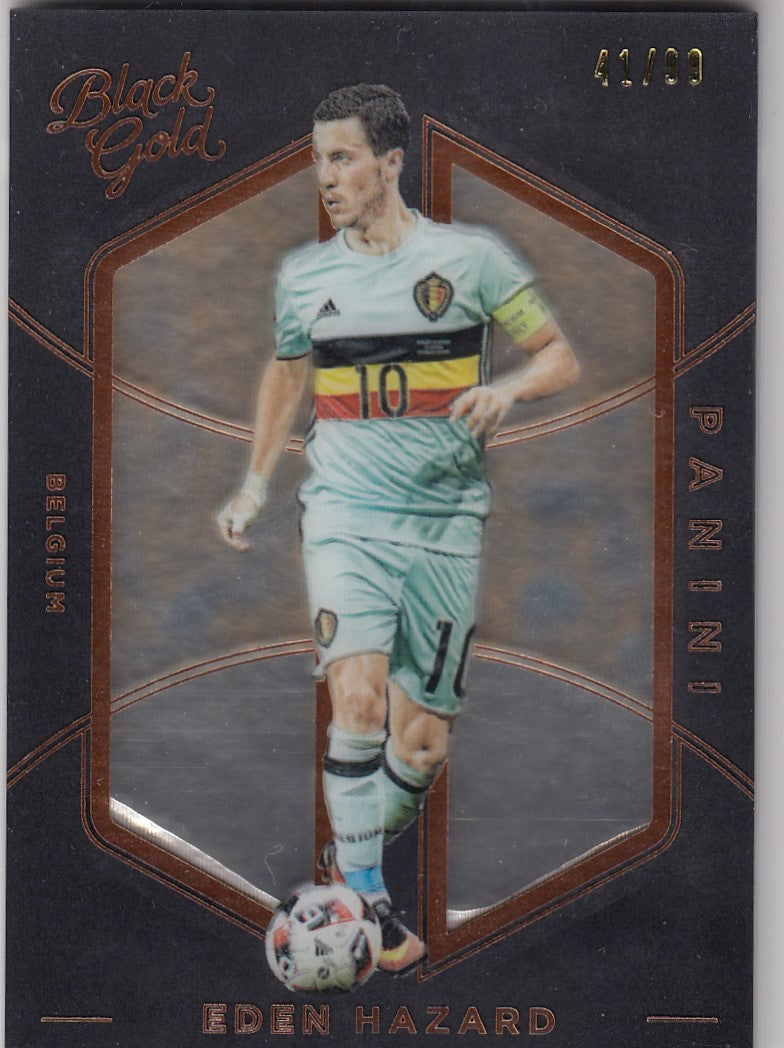 158. EDEN HAZARD - BELGIUM - BLACK GOLD BRONZE - #/99