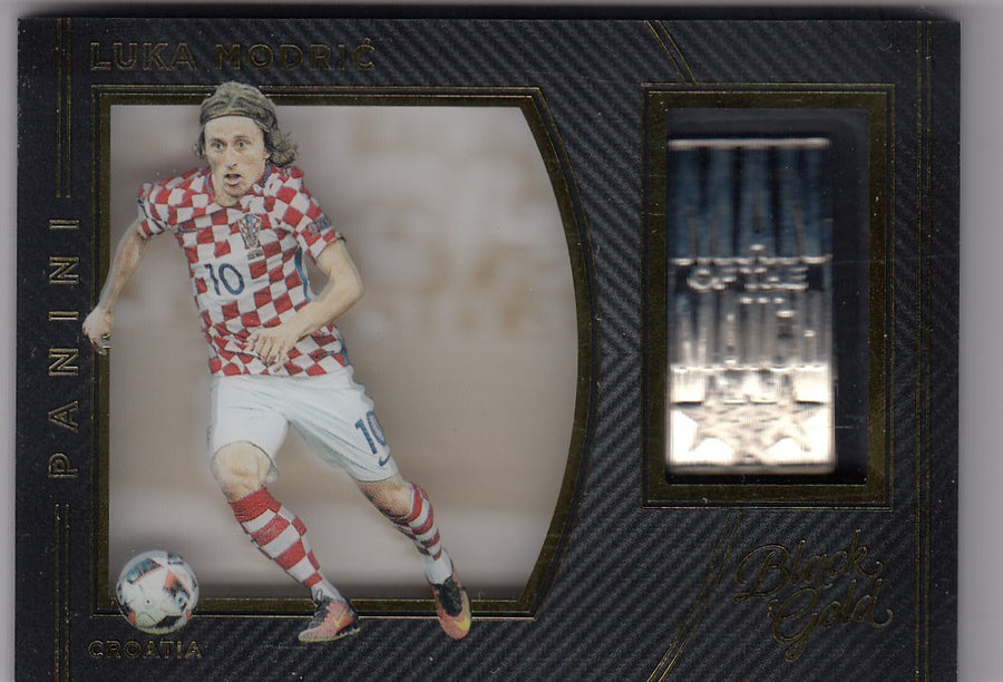 MM-LMO. LUKA MODRIC - CROATIA - BLACK GOLD MAN OF THE MATCH MEDALLION