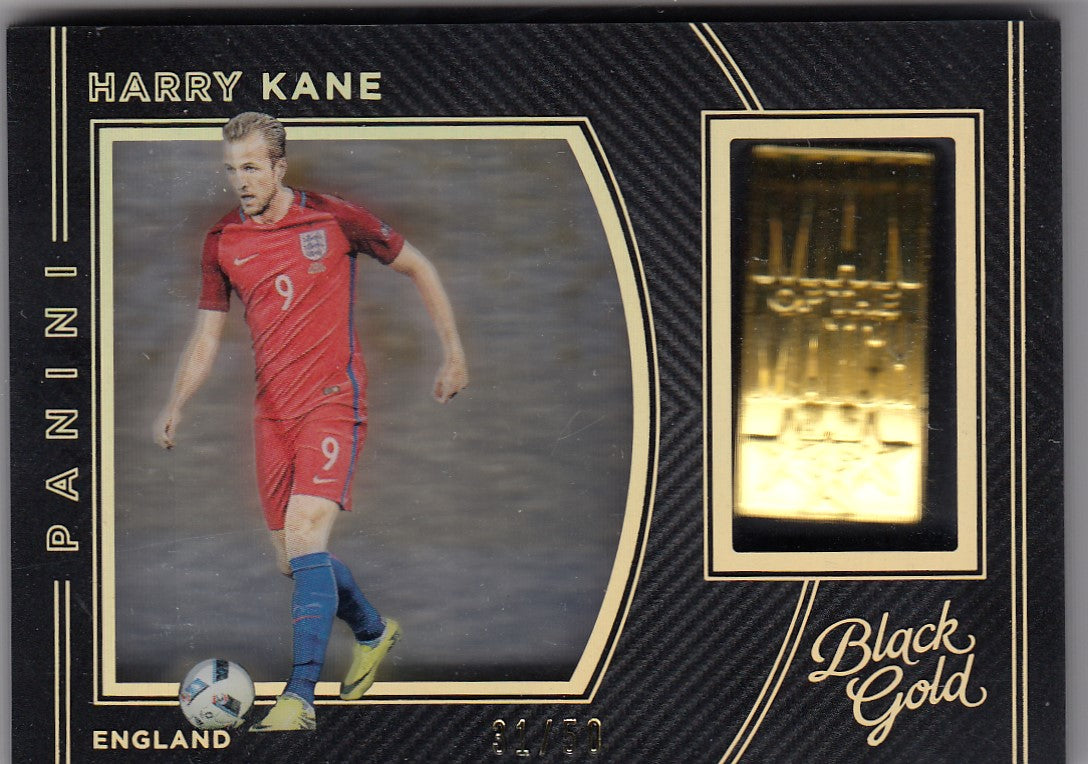 MM-HK. HARRY KANE - ENGLAND - BLACK GOLD MAN OF THE MATCH MEDALLION HOLO GOLD - #/50