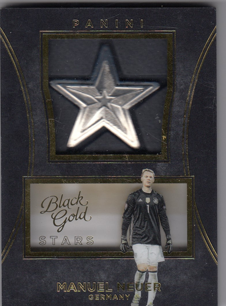 S-MN. MANUEL NEUER - GERMANY - BLACK GOLD STARS MEDALLION