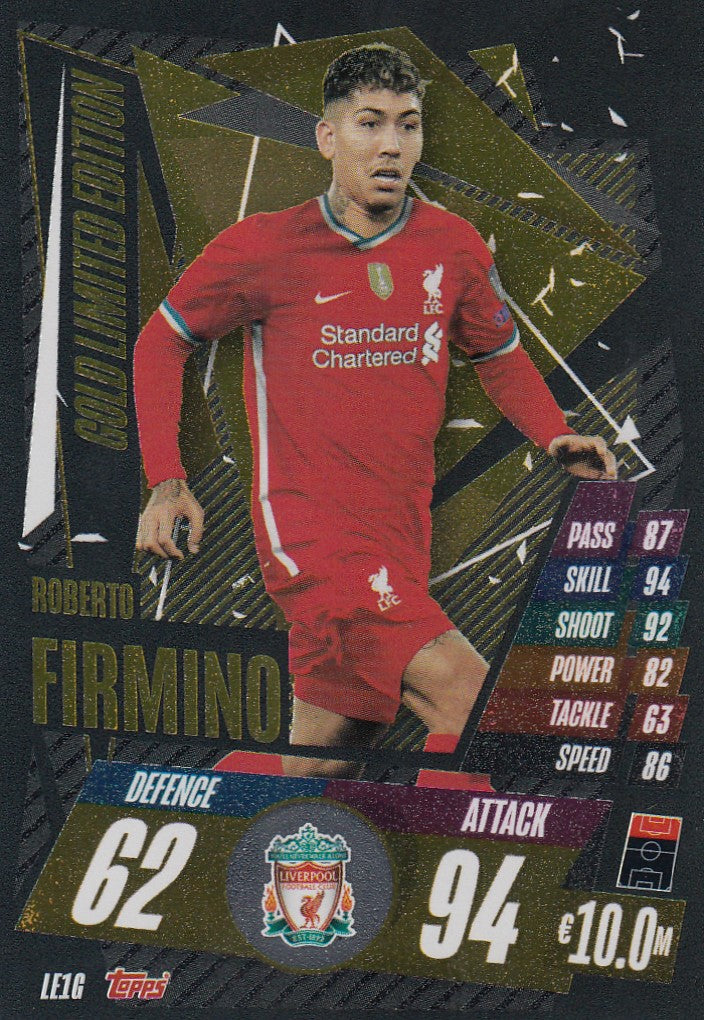 LE1G. ROBERTO FIRMINO - LIVERPOOL - GOLD LIMITED EDITION