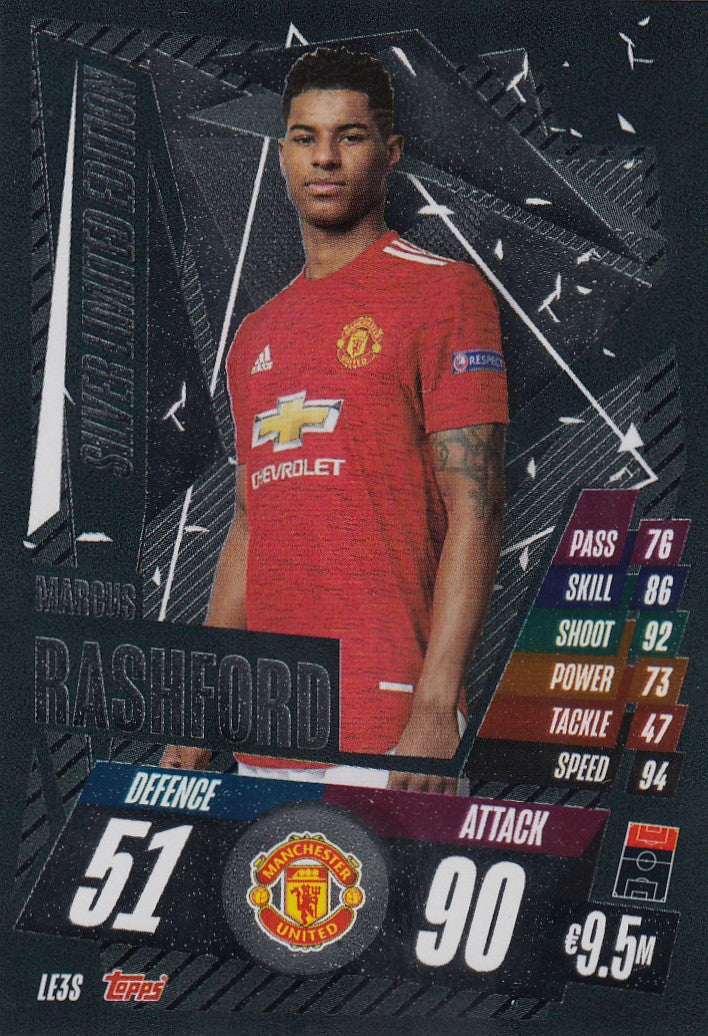 LE3S. MARCUS RASHFORD - MANCHESTER UNITED - SILVER LIMITED EDITION